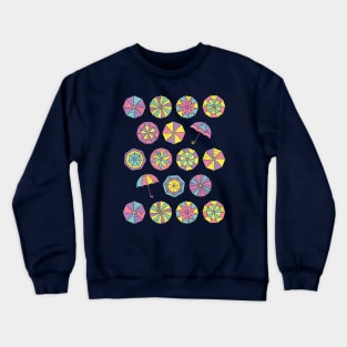 Summer vacation. Umbrella pattern (funny) Crewneck Sweatshirt